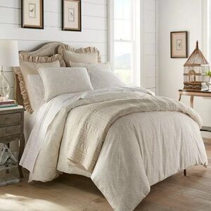 Florence King Comforter Set  Natural
